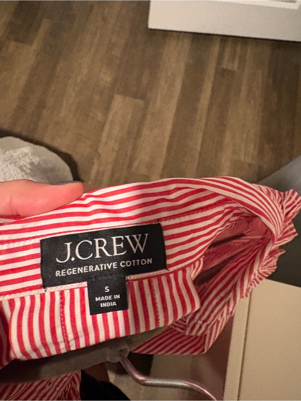 J.Crew Ruffle Trim Button-Up Shirt - Picture 4 of 4